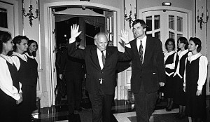 A Vígszínházban Demszky Gáborral, 1994